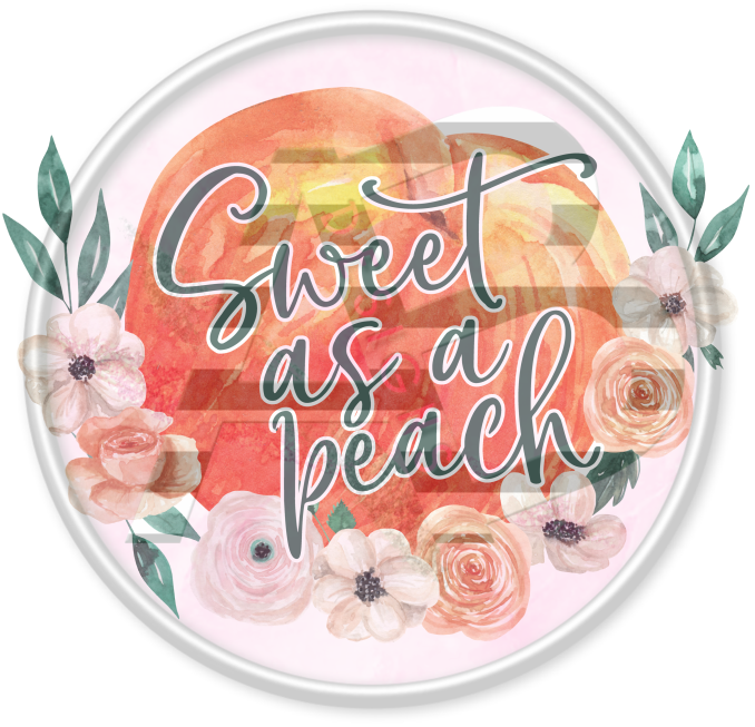 DTF Heat Transfer - Sweet As a Peach 01