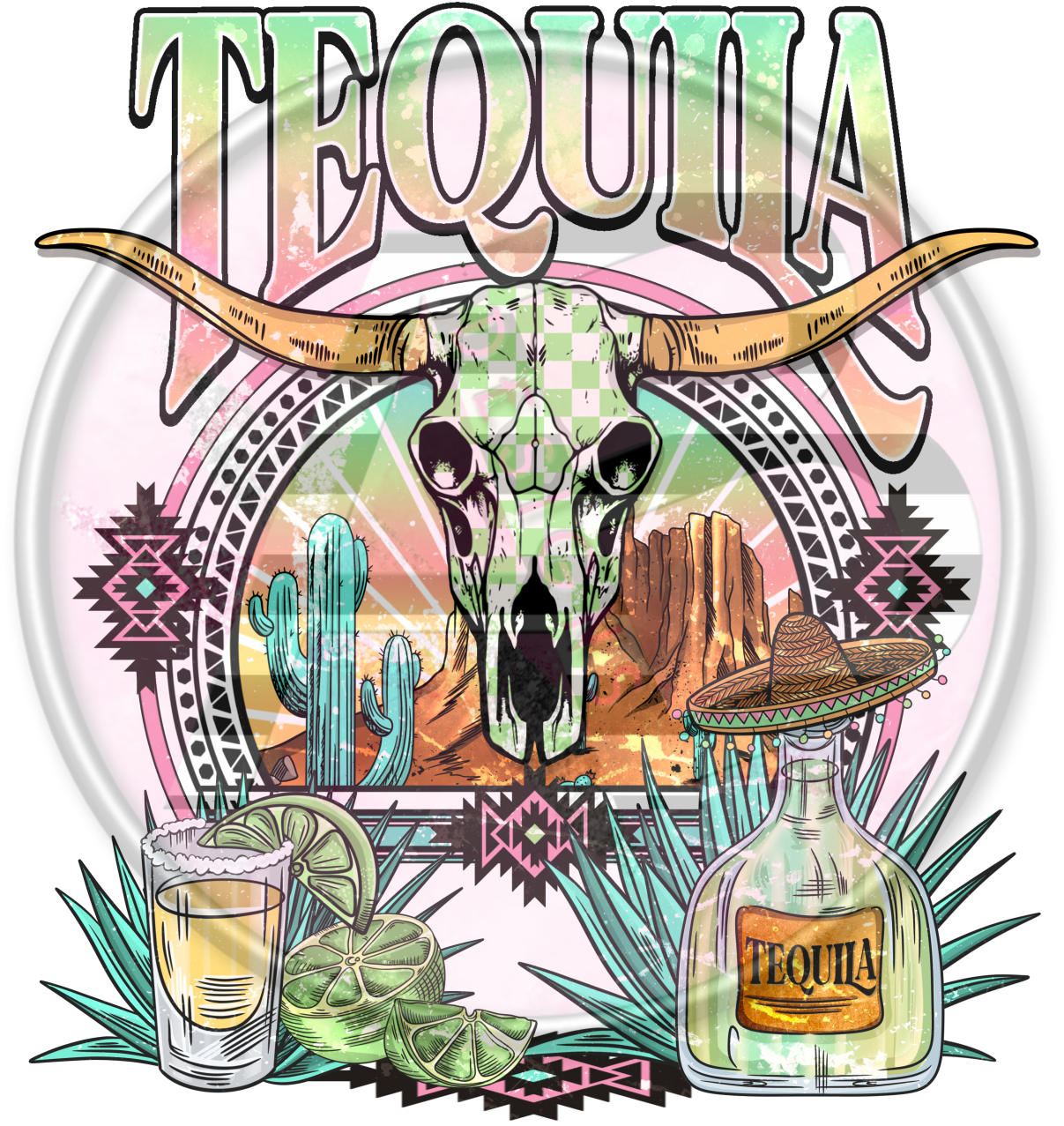 DTF Heat Transfer - Tequila 06