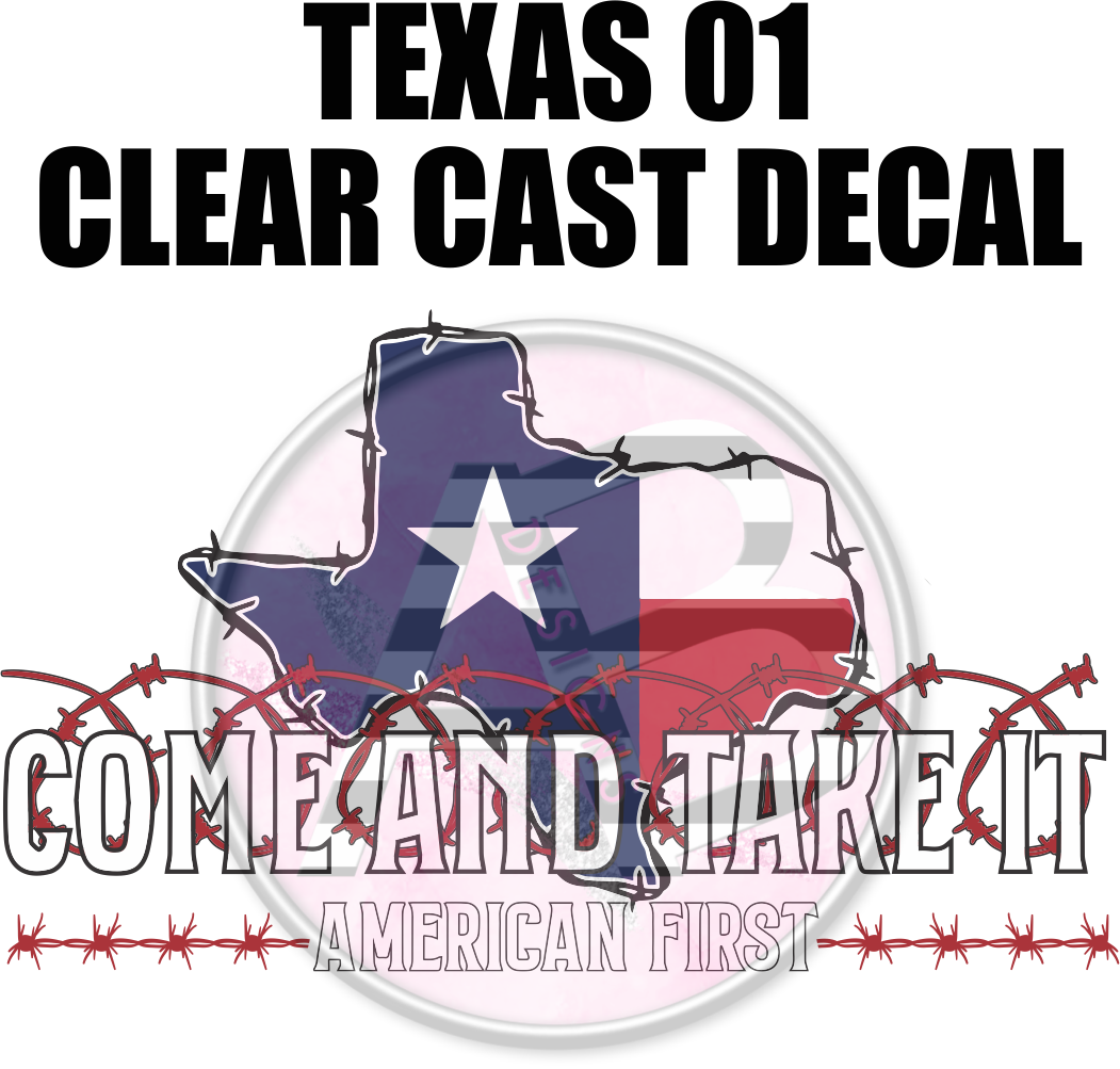 Texas 01 - Clear Cast Decal-391