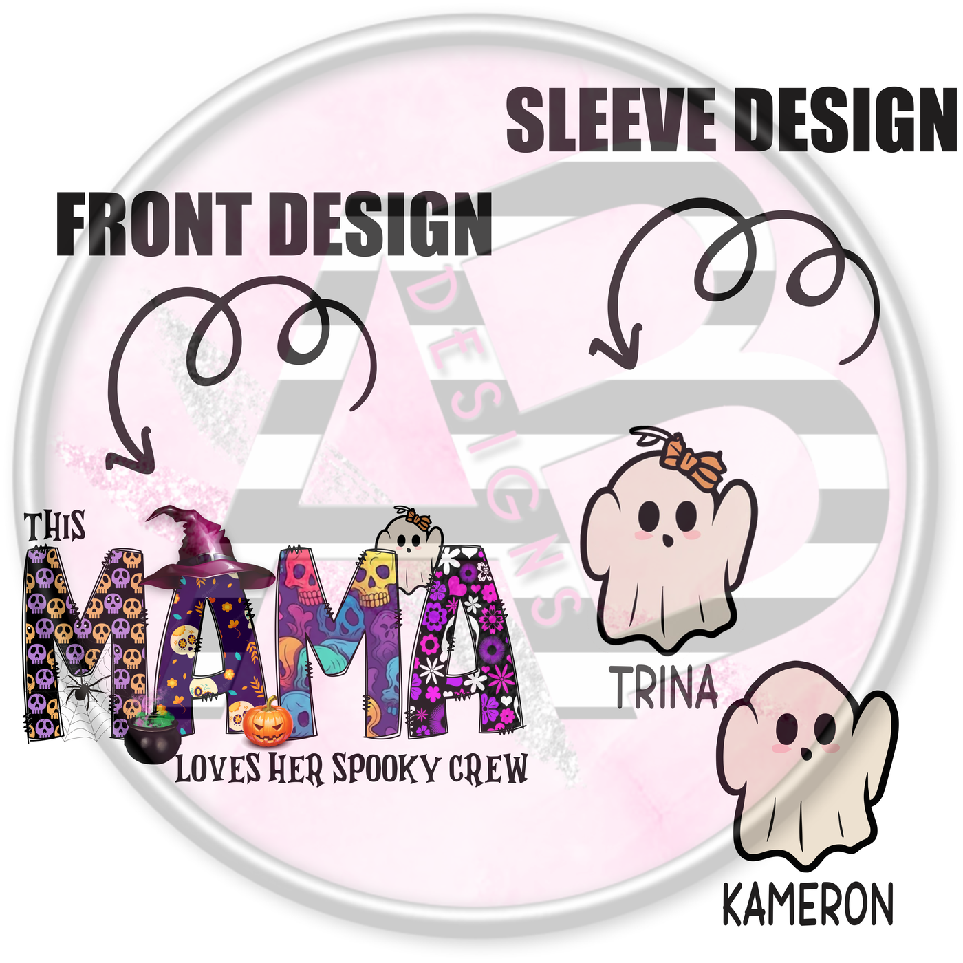 DTF Heat Transfer MATCHY MATCHY - 28 This Mama Loves Her Spooky Crew