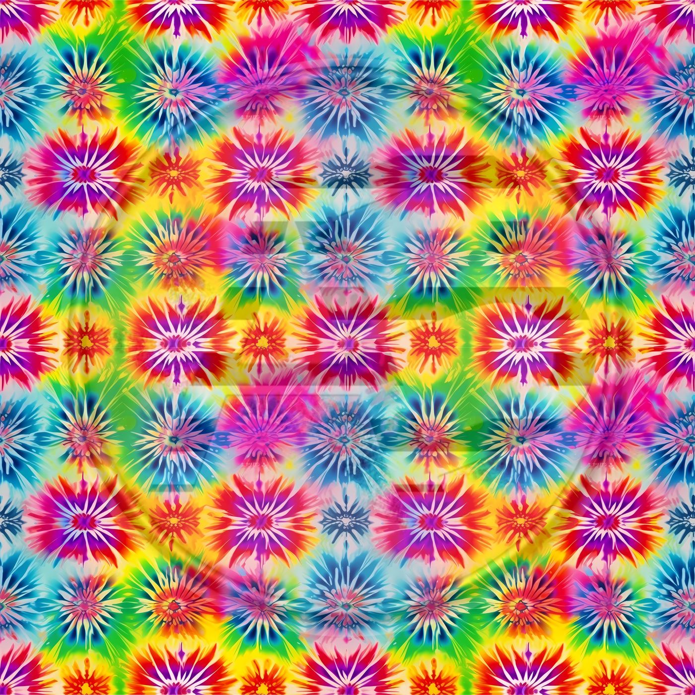 Adhesive Patterned Vinyl - Tie Dye 20 Smaller