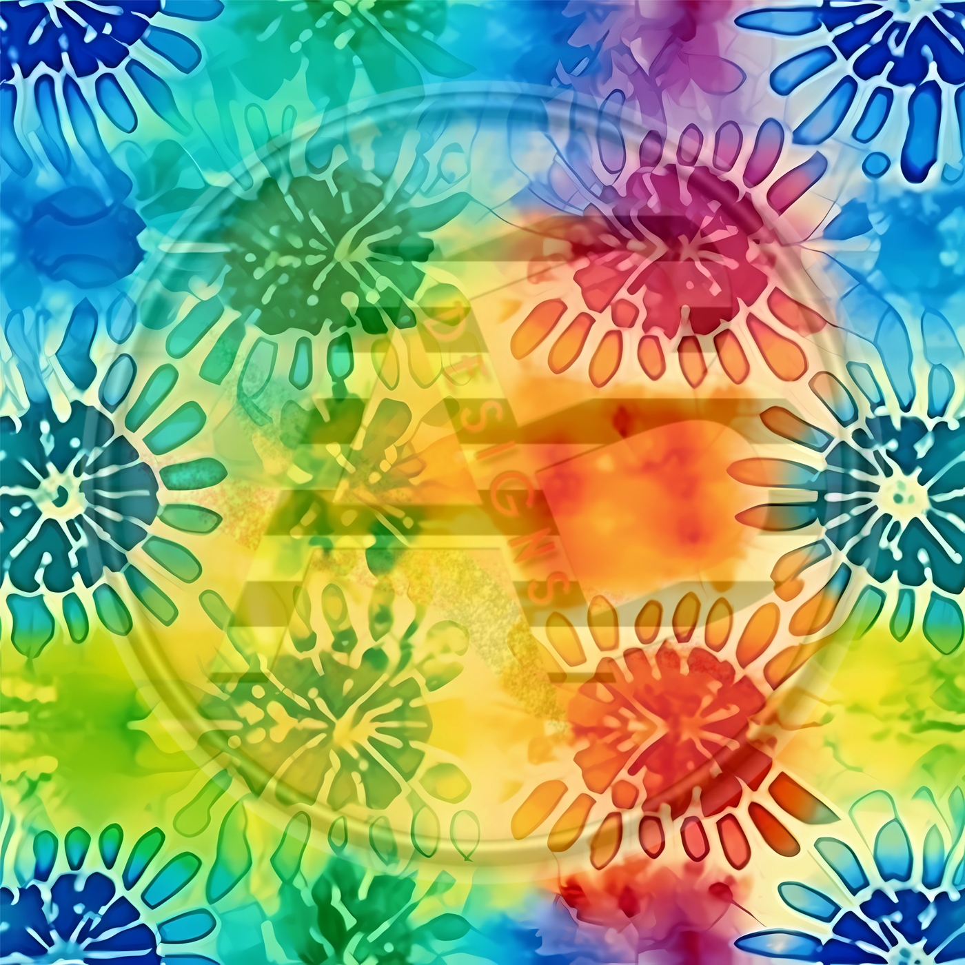 Adhesive Patterned Vinyl - Tie Dye 25