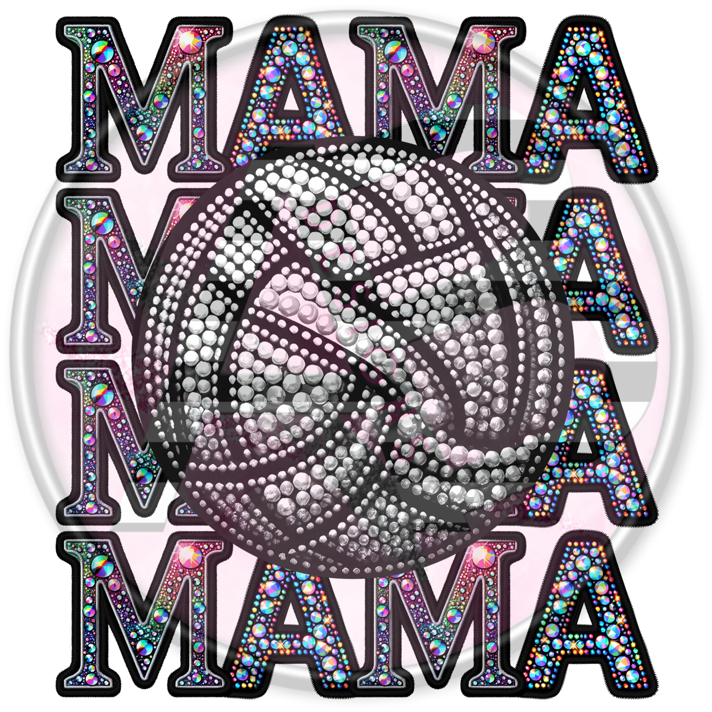 DTF Heat Transfer - Volleyball Mama 05