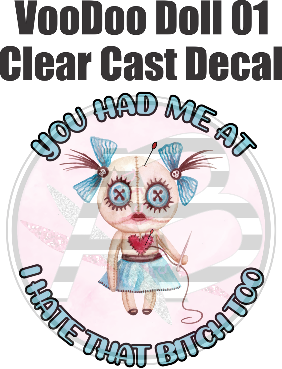 VooDoo Doll 01 - Clear Cast Decal - 132