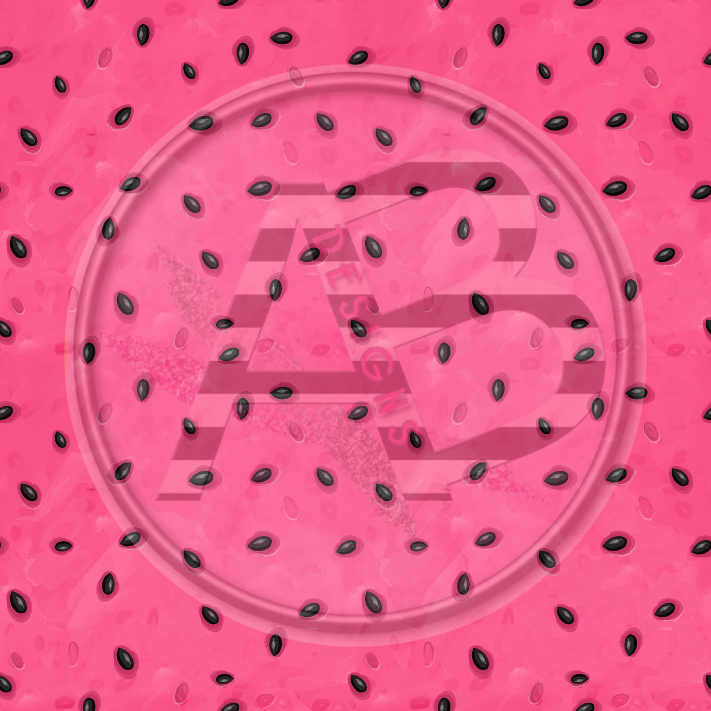 Adhesive Patterned Vinyl - Watermelon 6 Smaller