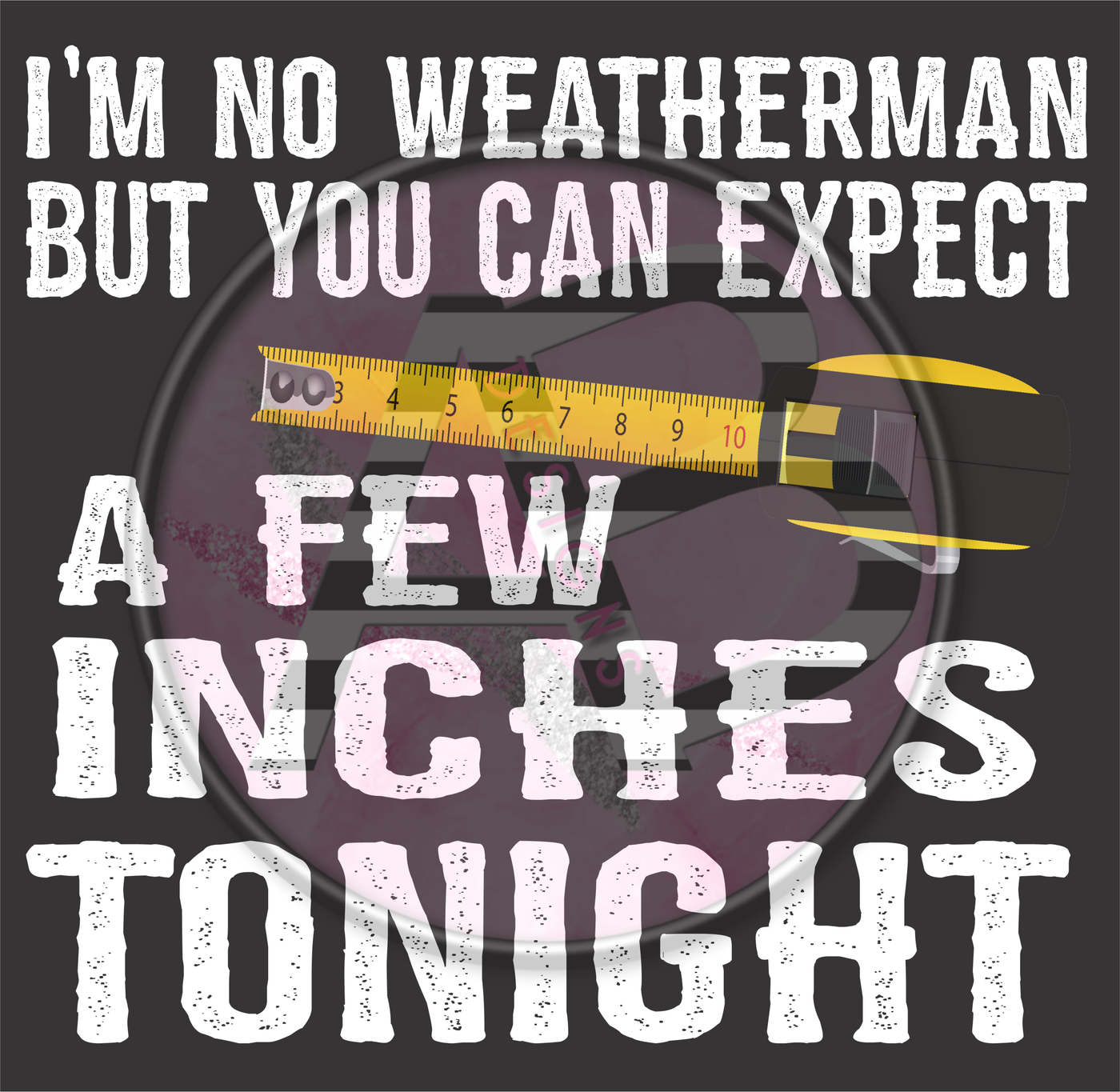 DTF Heat Transfer - Weatherman White Text