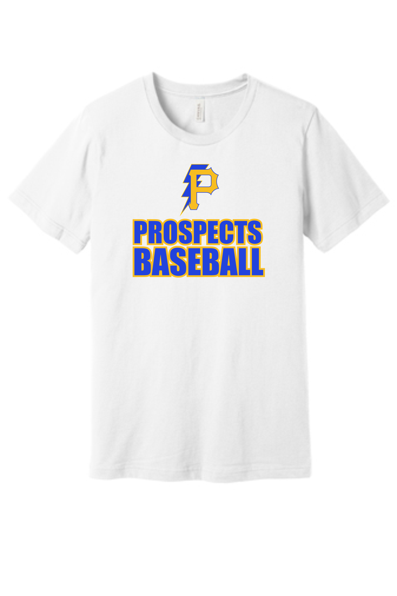 Prospects Baseball Cotton Shirt - BC3001  BELLA+CANVAS ® Unisex Jersey Short Sleeve Tee