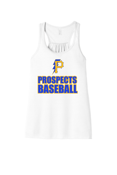 Prospects Baseball Cotton Flowy Tank - BC8800 BELLA+CANVAS ® Women’s Flowy Racerback Tank