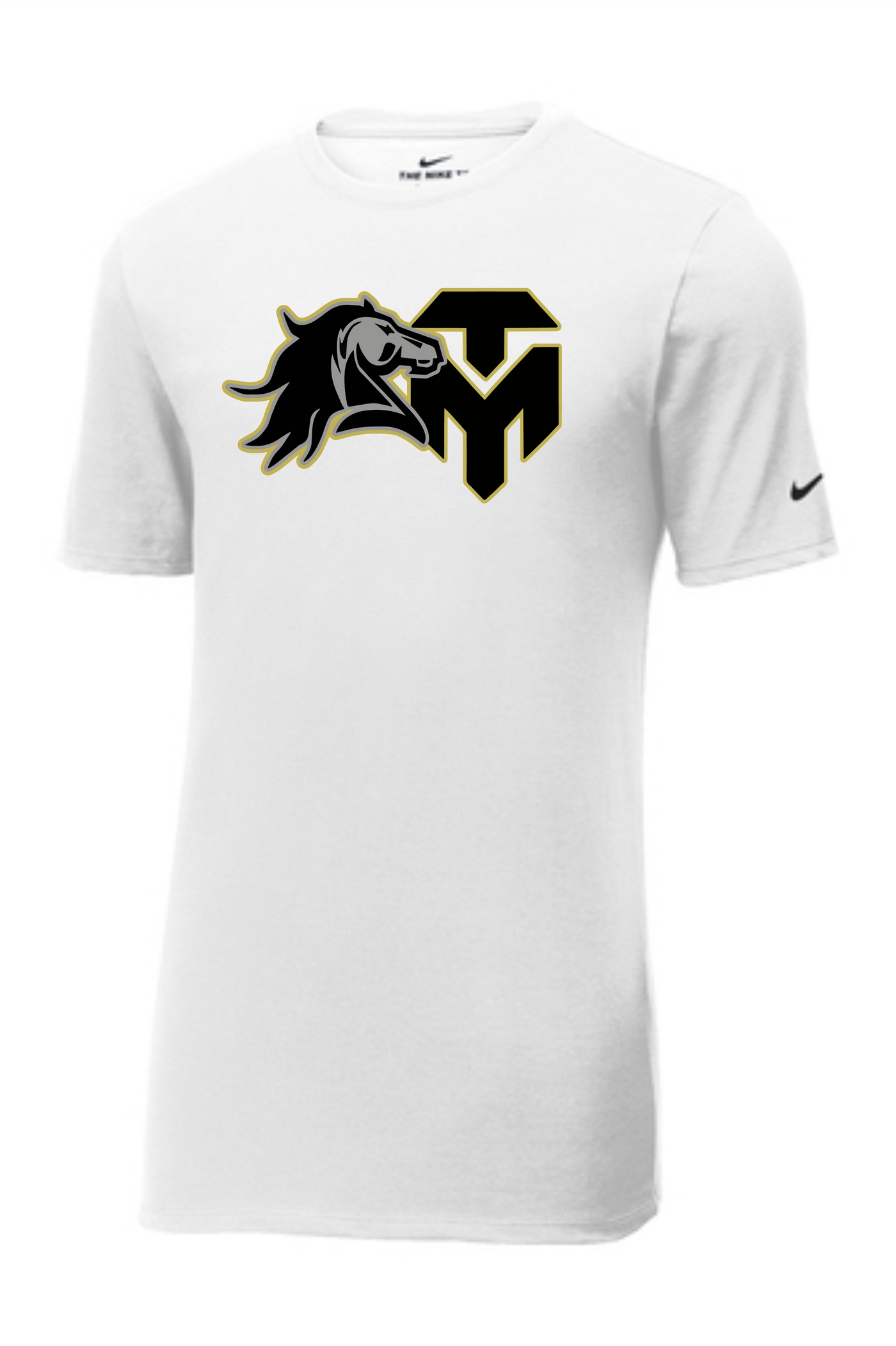 Trinity Mustangs - NKBQ5231  Nike Dri-FIT Cotton/Poly Tee