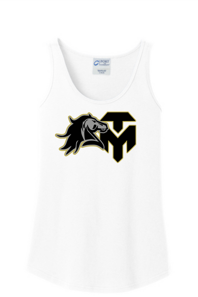 Trinity Mustangs - LPC54TT Port & Company® Ladies Core Cotton Tank Top