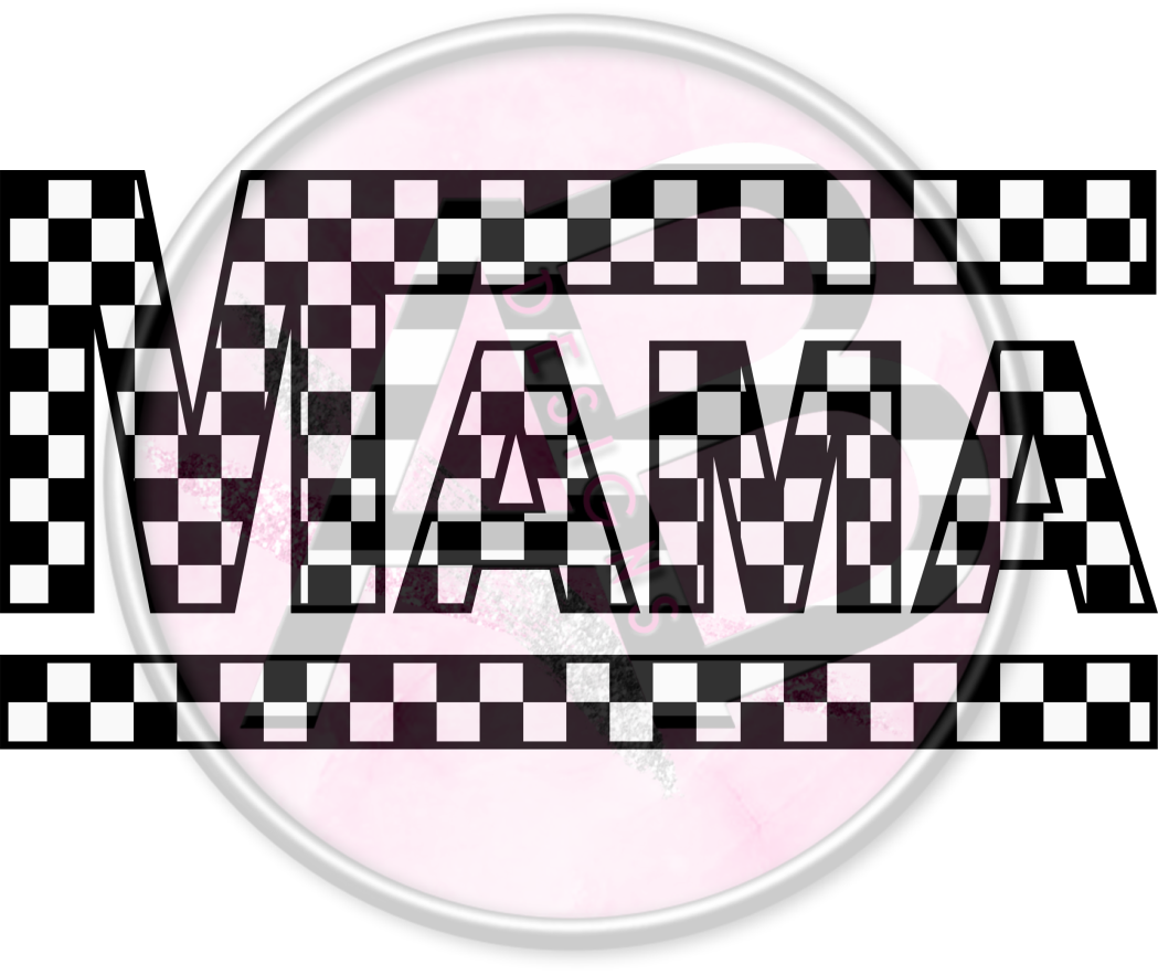 DTF Heat Transfer - Checkered Mama 01