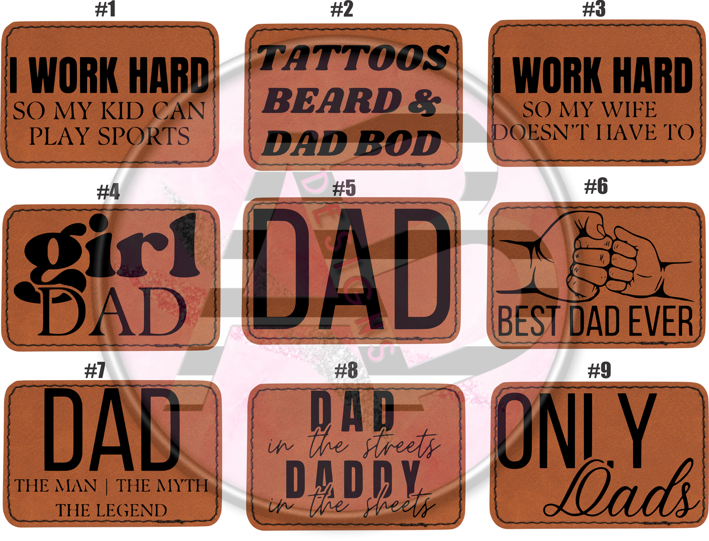 Dad Patch 3”x2” - Custom Laser Engraved