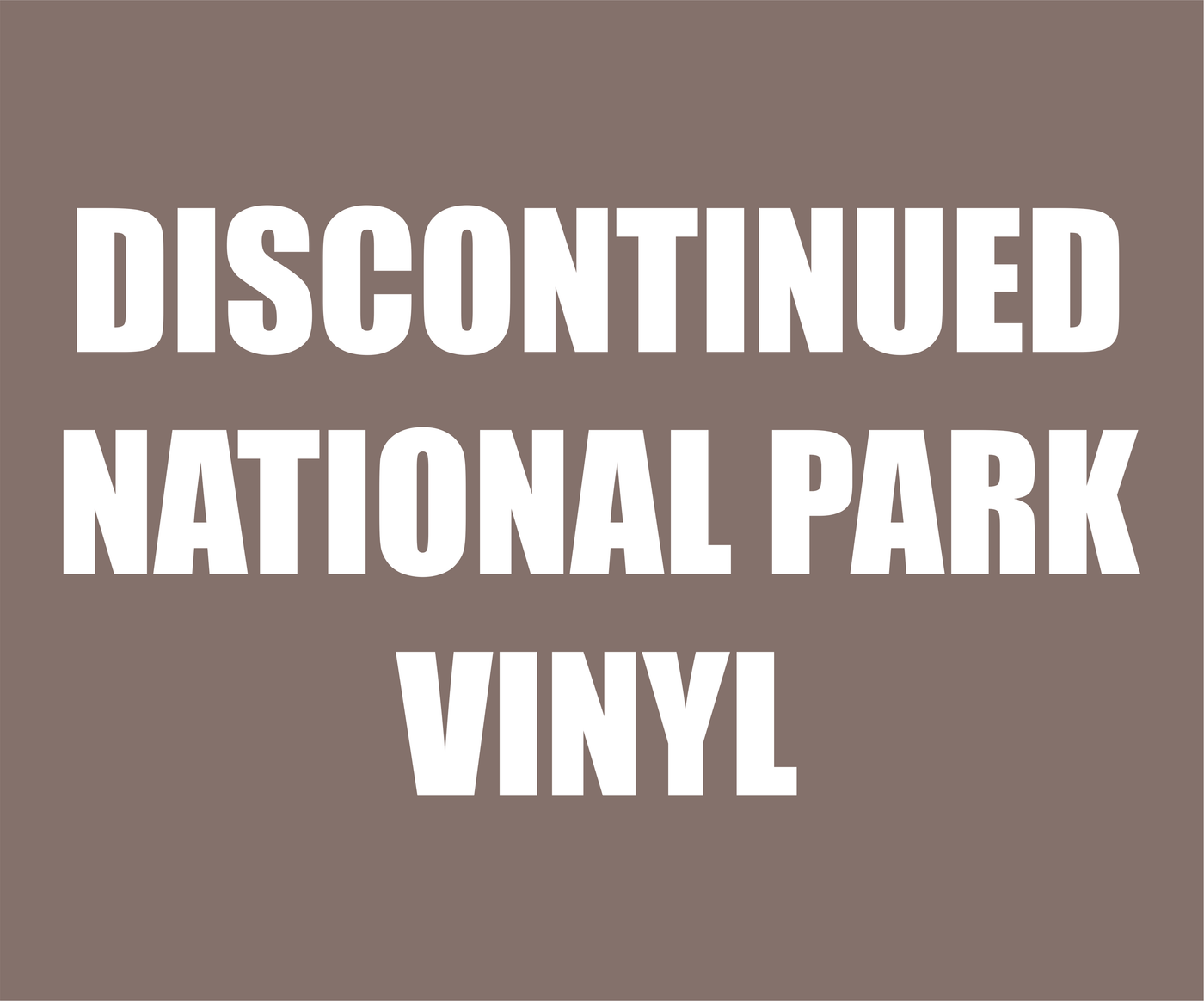 Adhesive Patterned Vinyl - Discontinued National Park