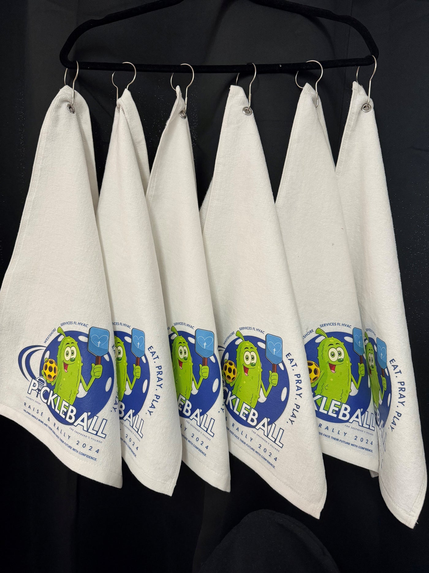 Custom Grommeted Hemmed Towel (printed)