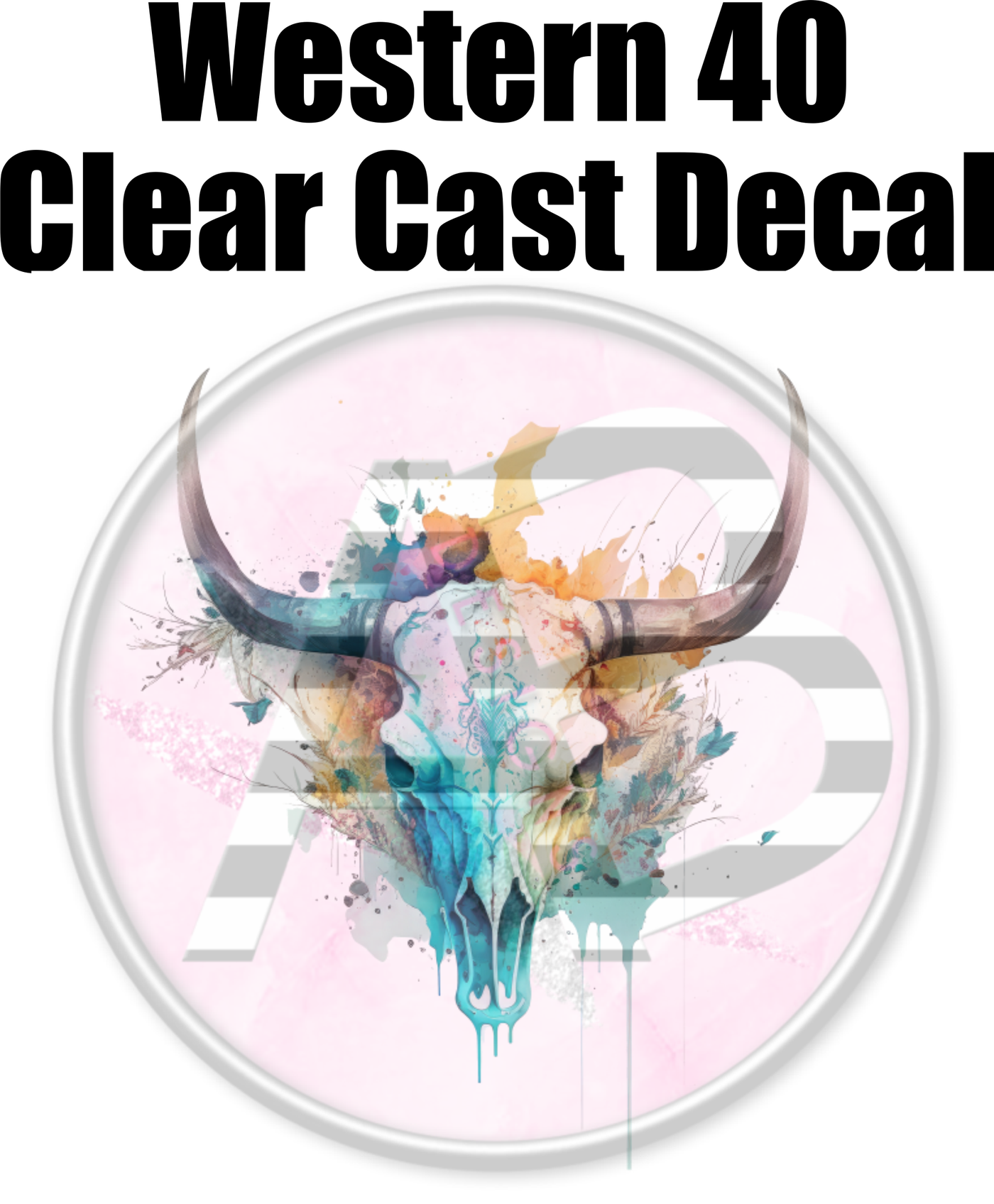 Western 40 - Clear Cast Decal-490