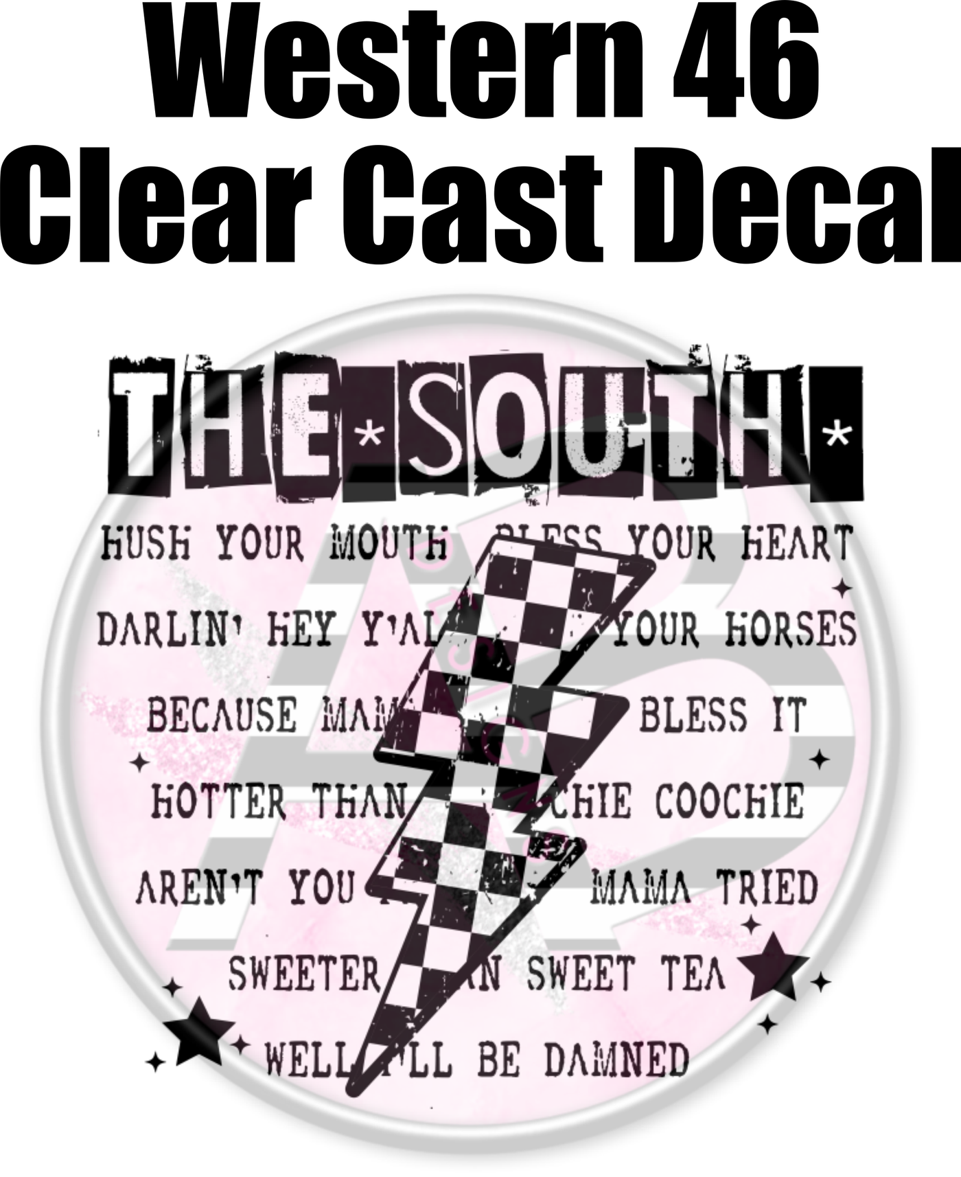 Western 46 - Clear Cast Decal-496