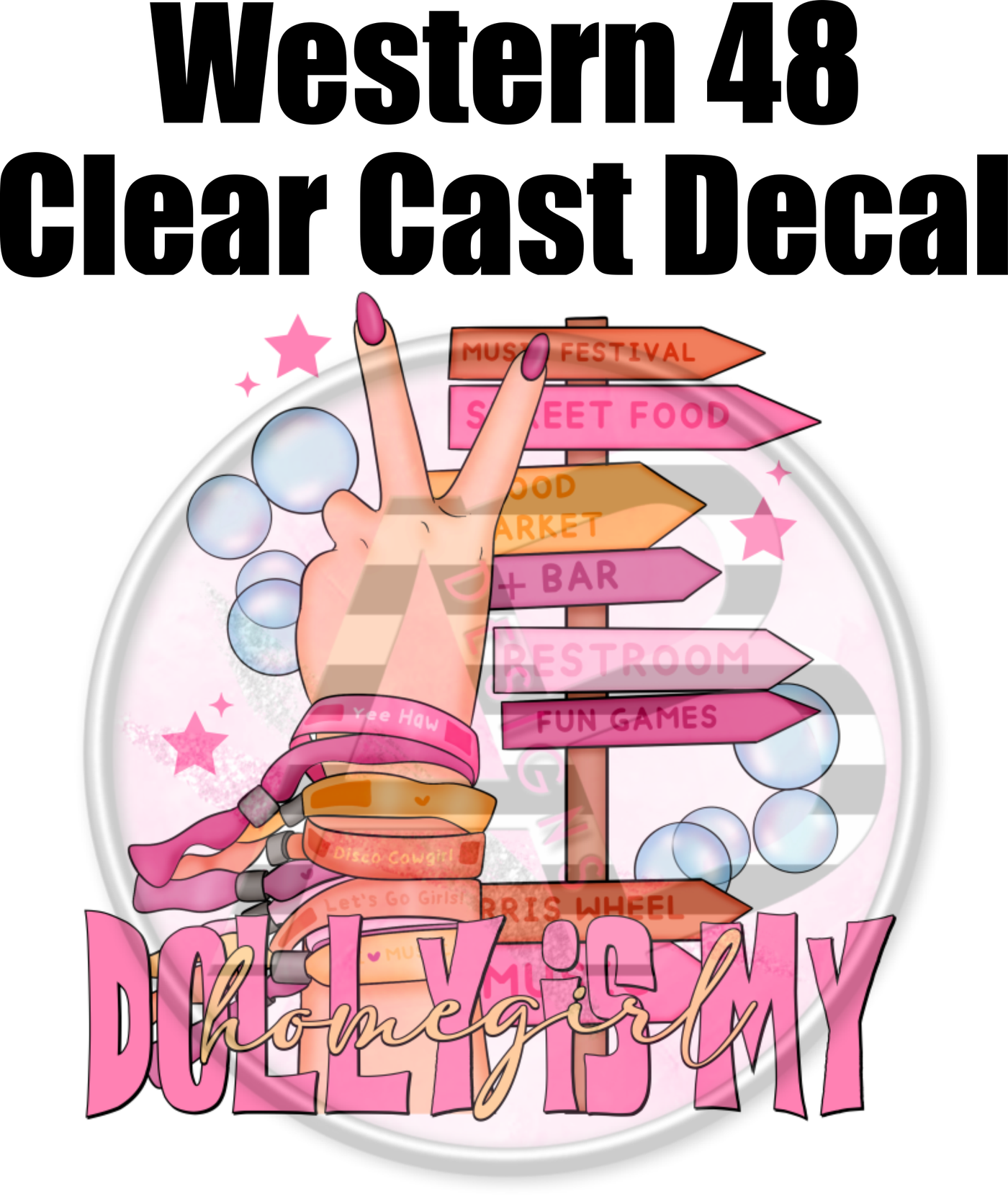 Western 48 - Clear Cast Decal-498