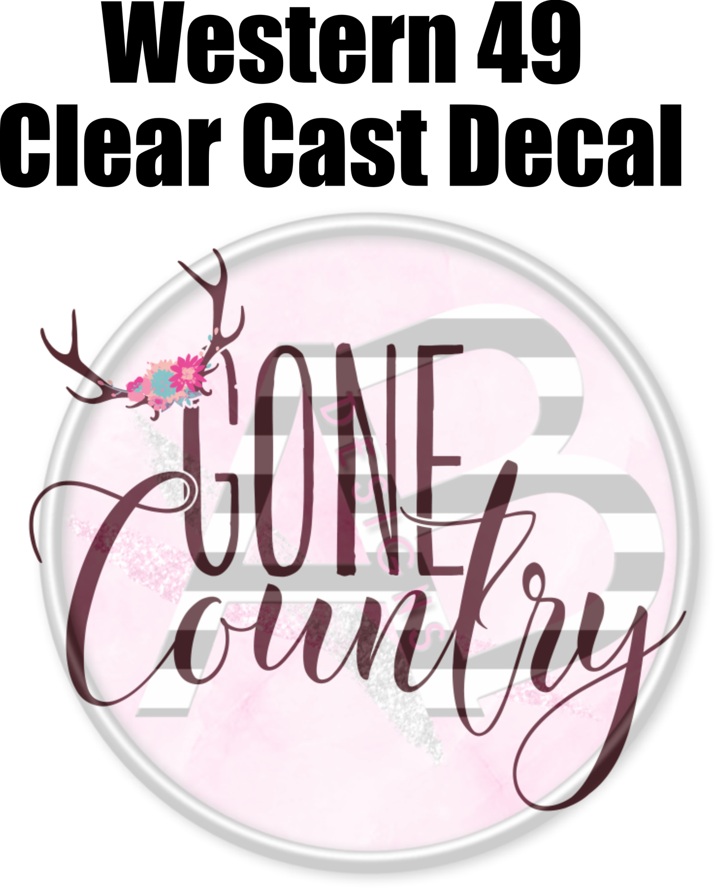 Western 49 - Clear Cast Decal-499