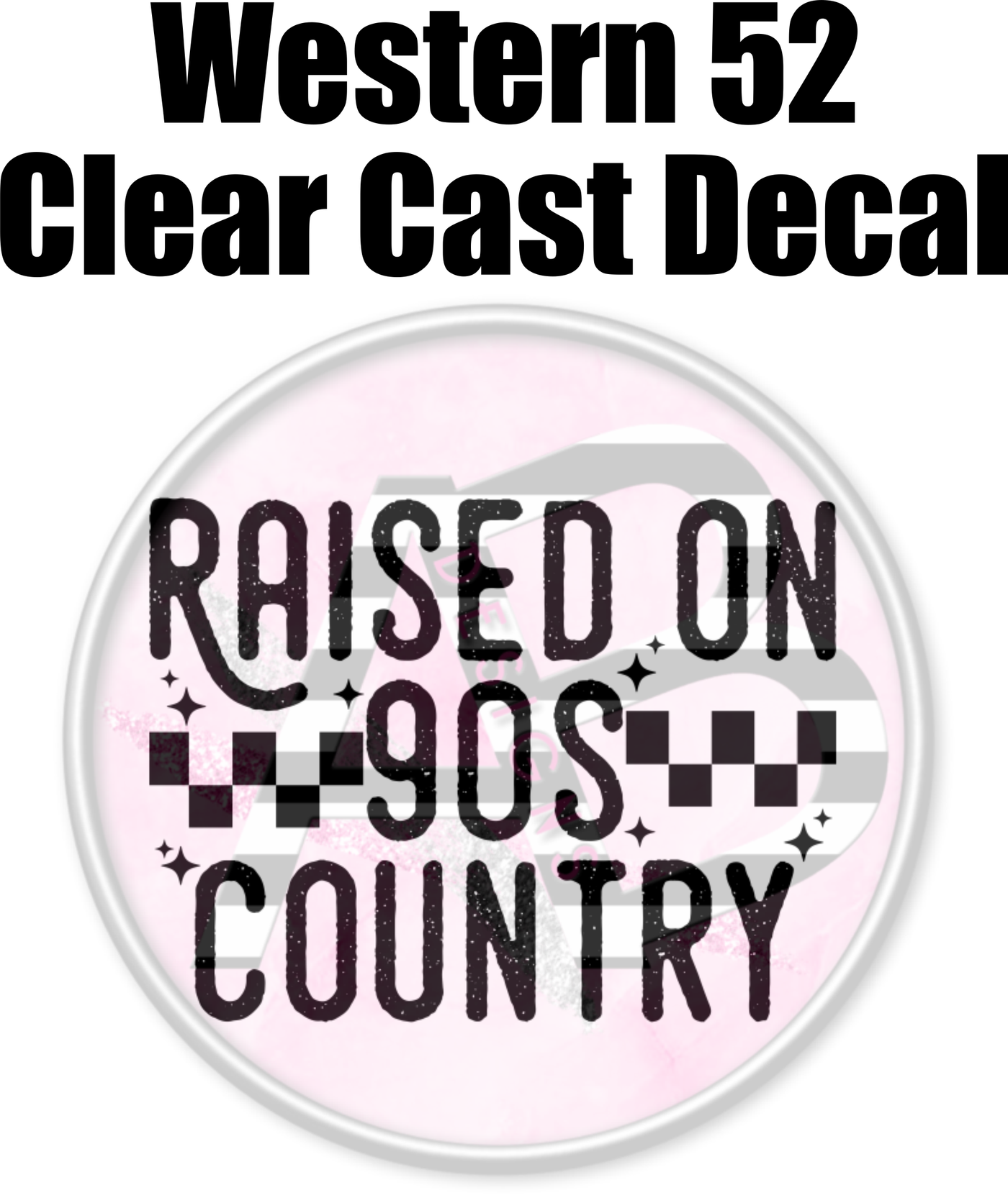 Western 52 - Clear Cast Decal-502