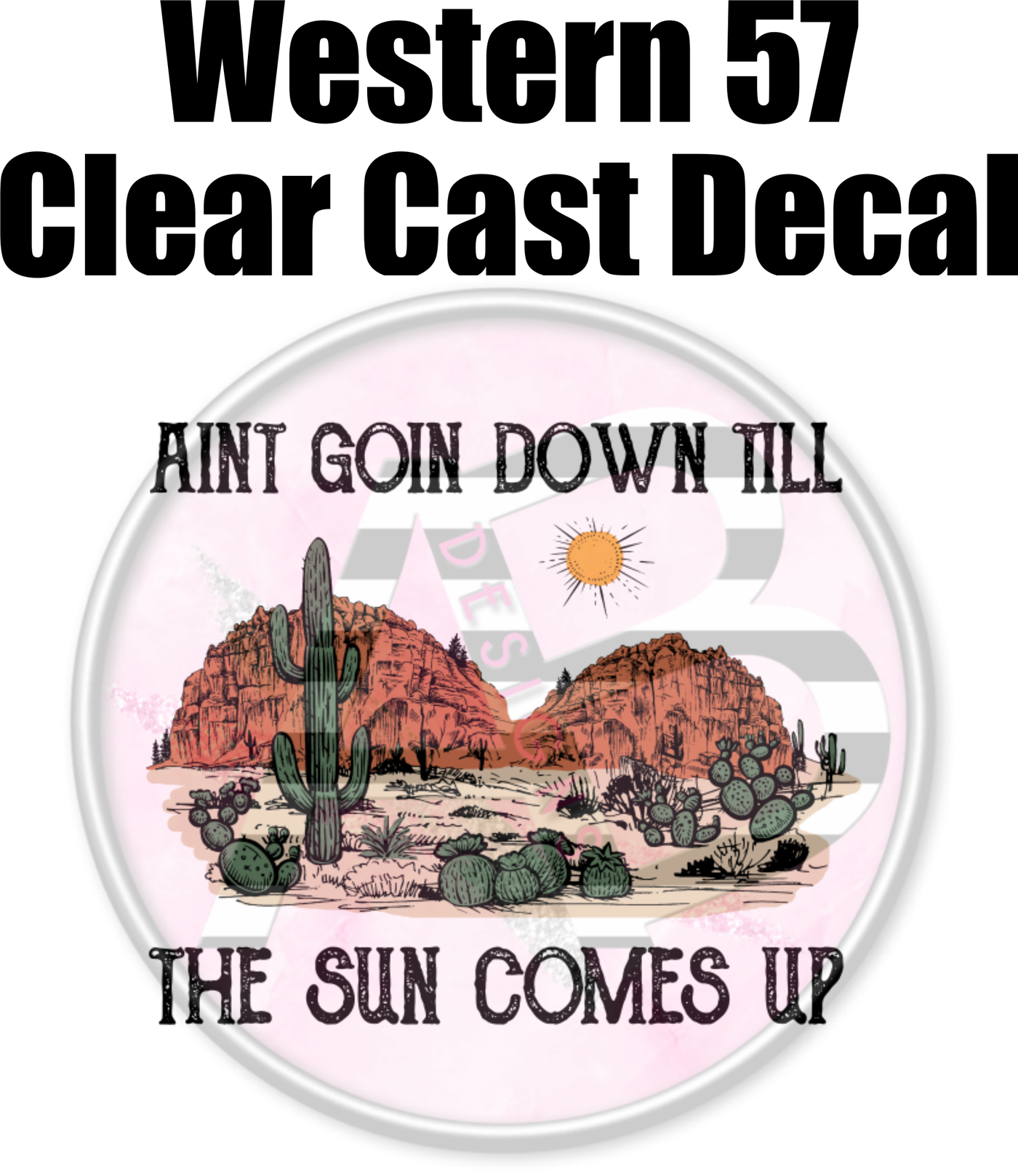 Western 57 - Clear Cast Decal-507