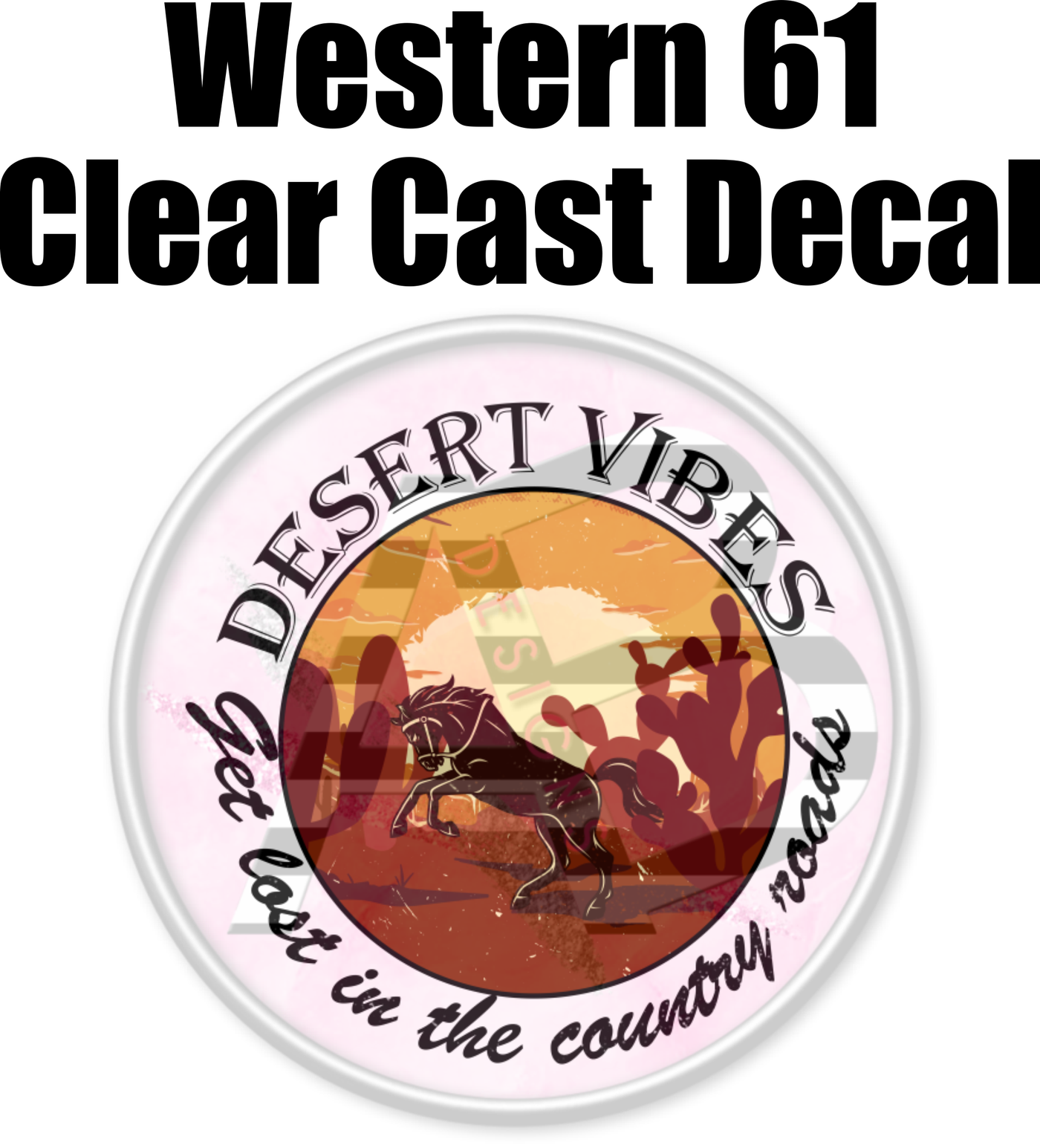 Western 61 - Clear Cast Decal-511