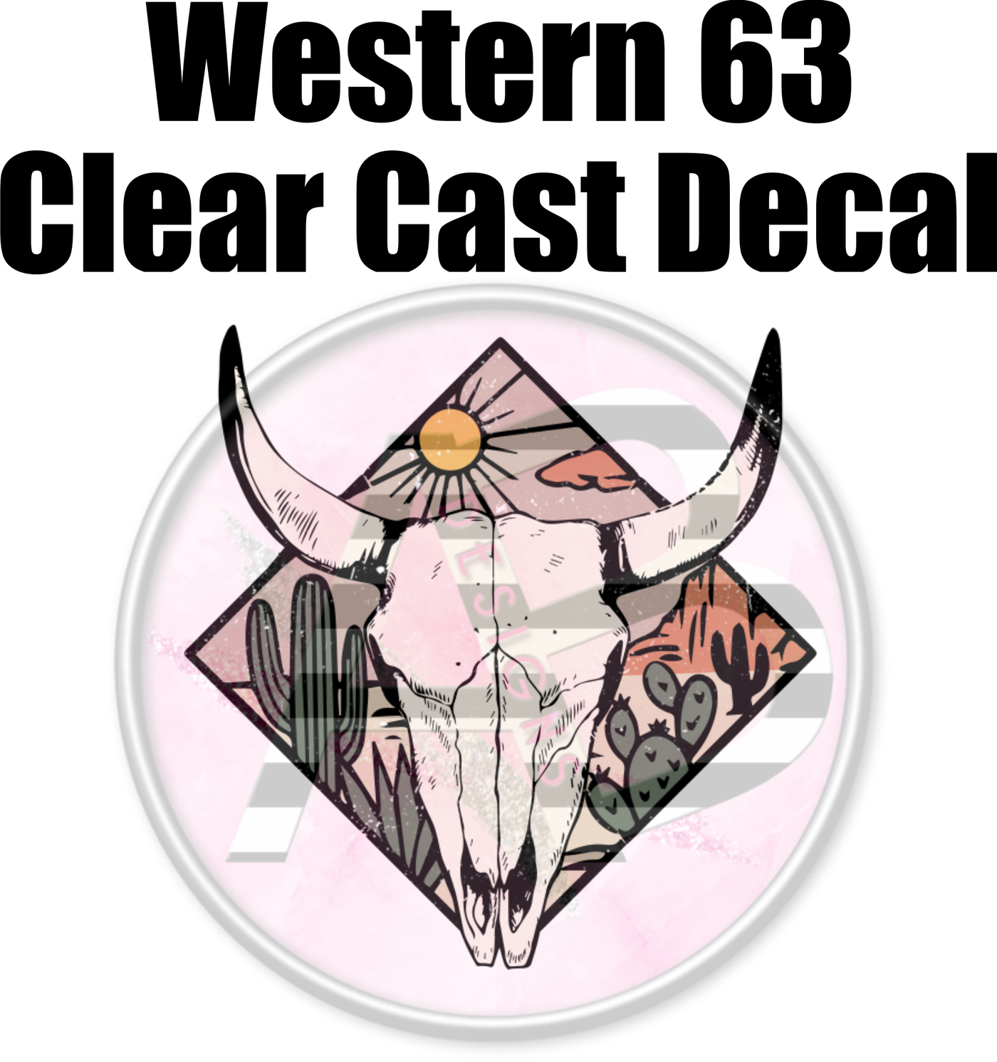 Western 63 - Clear Cast Decal-513