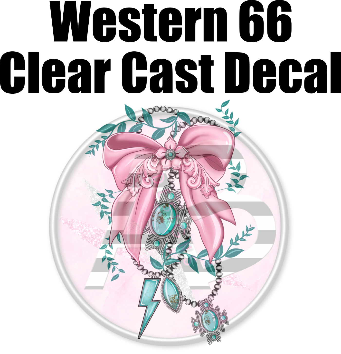 Western 66 - Clear Cast Decal-516