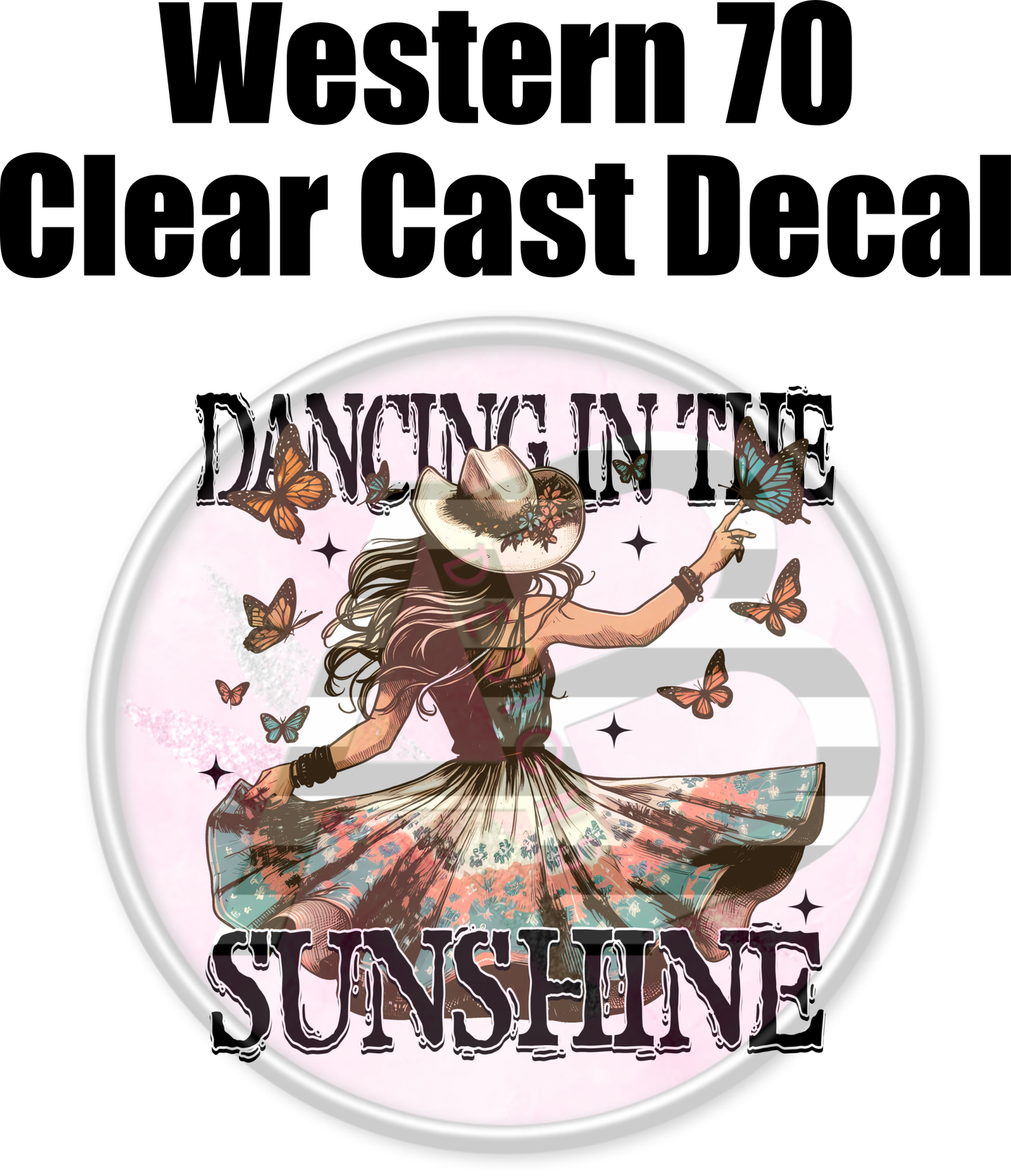 Western 70 - Clear Cast Decal-520