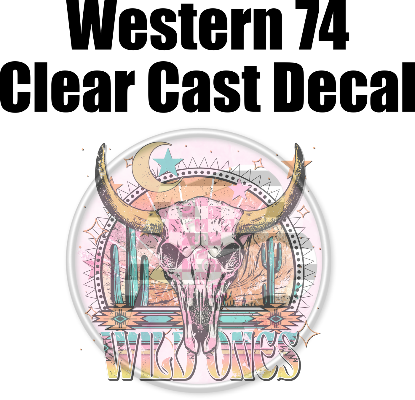 Western 74 - Clear Cast Decal-525