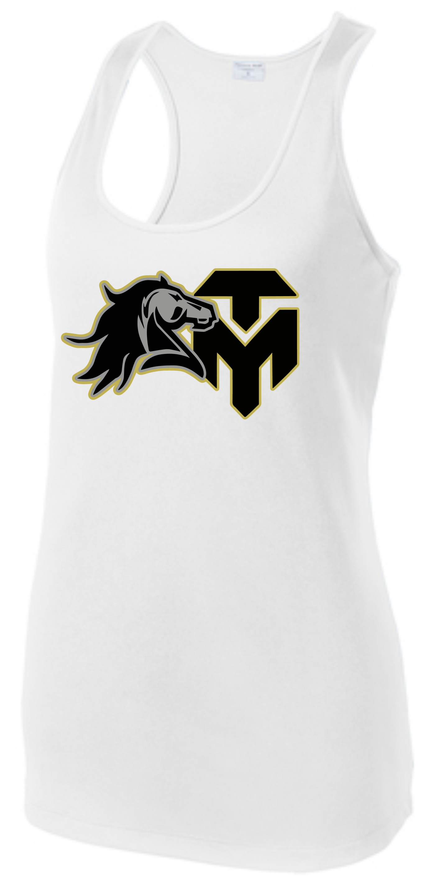 Trinity Mustangs Dryfit Tank- LST356 Sport-Tek® Ladies PosiCharge® Competitor™ Racerback Tank