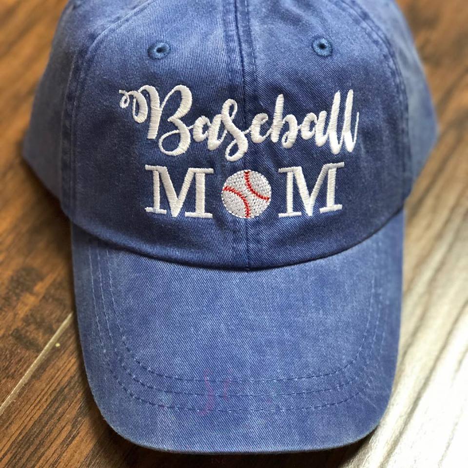 Baseball Mom Embroidered Hat