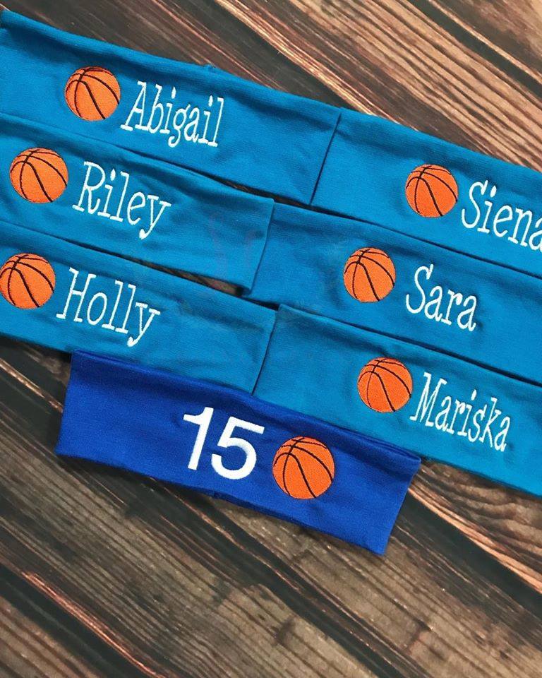 Basketball + Name Headband New