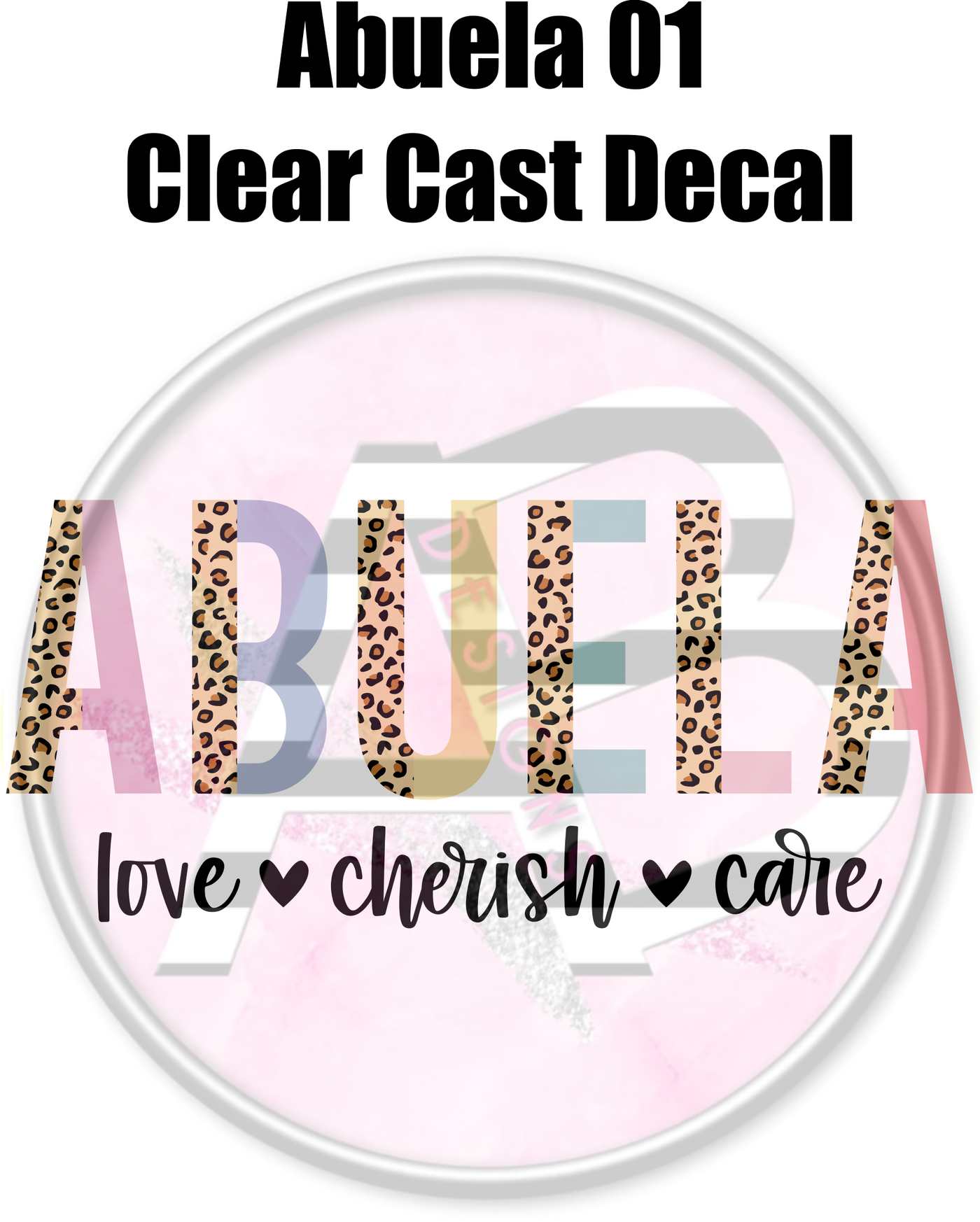Abuela 01 - Clear Cast Decal