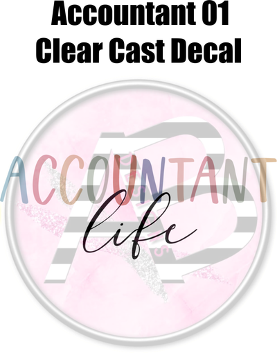 Accountant 01 - Clear Cast Decal