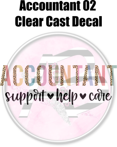 Accountant 02 - Clear Cast Decal