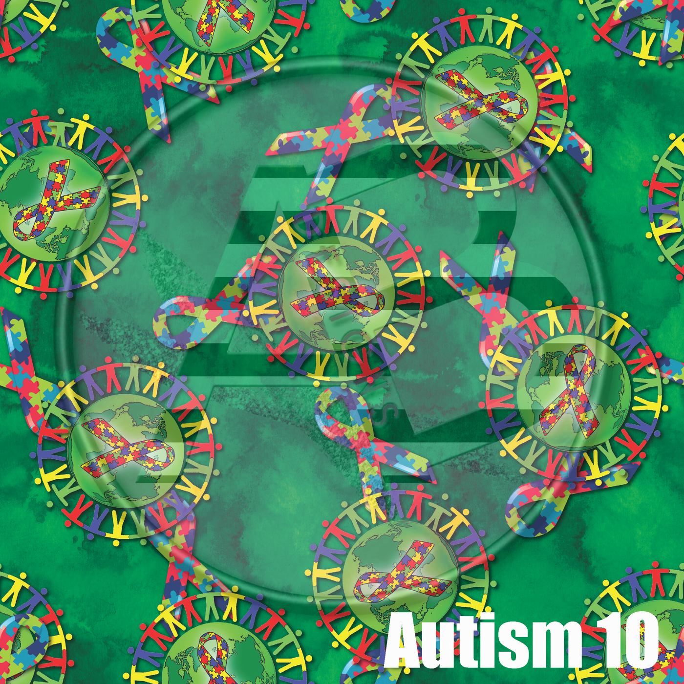 Adhesive Patterned Vinyl - Autism 10