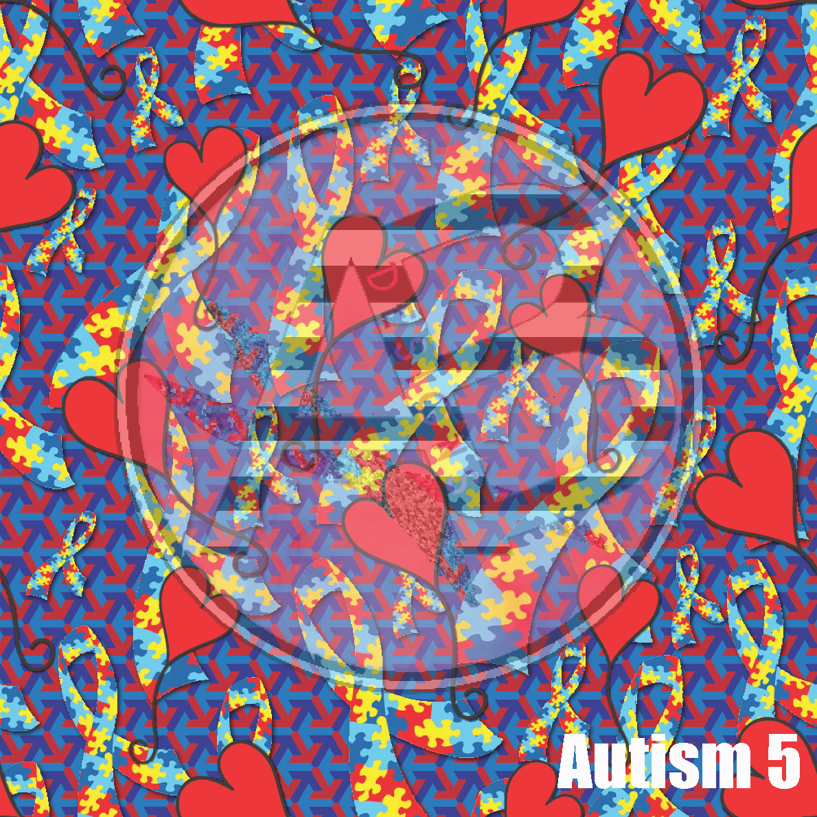 Adhesive Patterned Vinyl - Autism 5