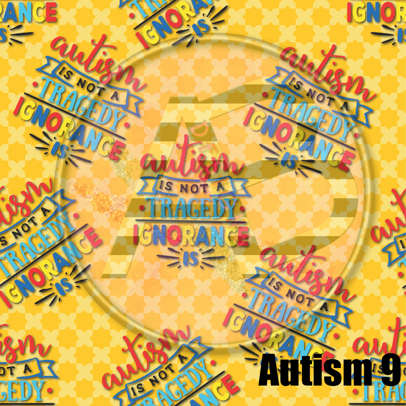 Adhesive Patterned Vinyl - Autism 9