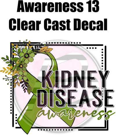 Awareness 13 - Clear Cast Decal - 93