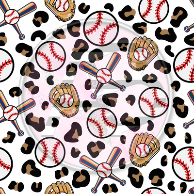 Adhesive Patterned Vinyl - Baseball Leopard 01