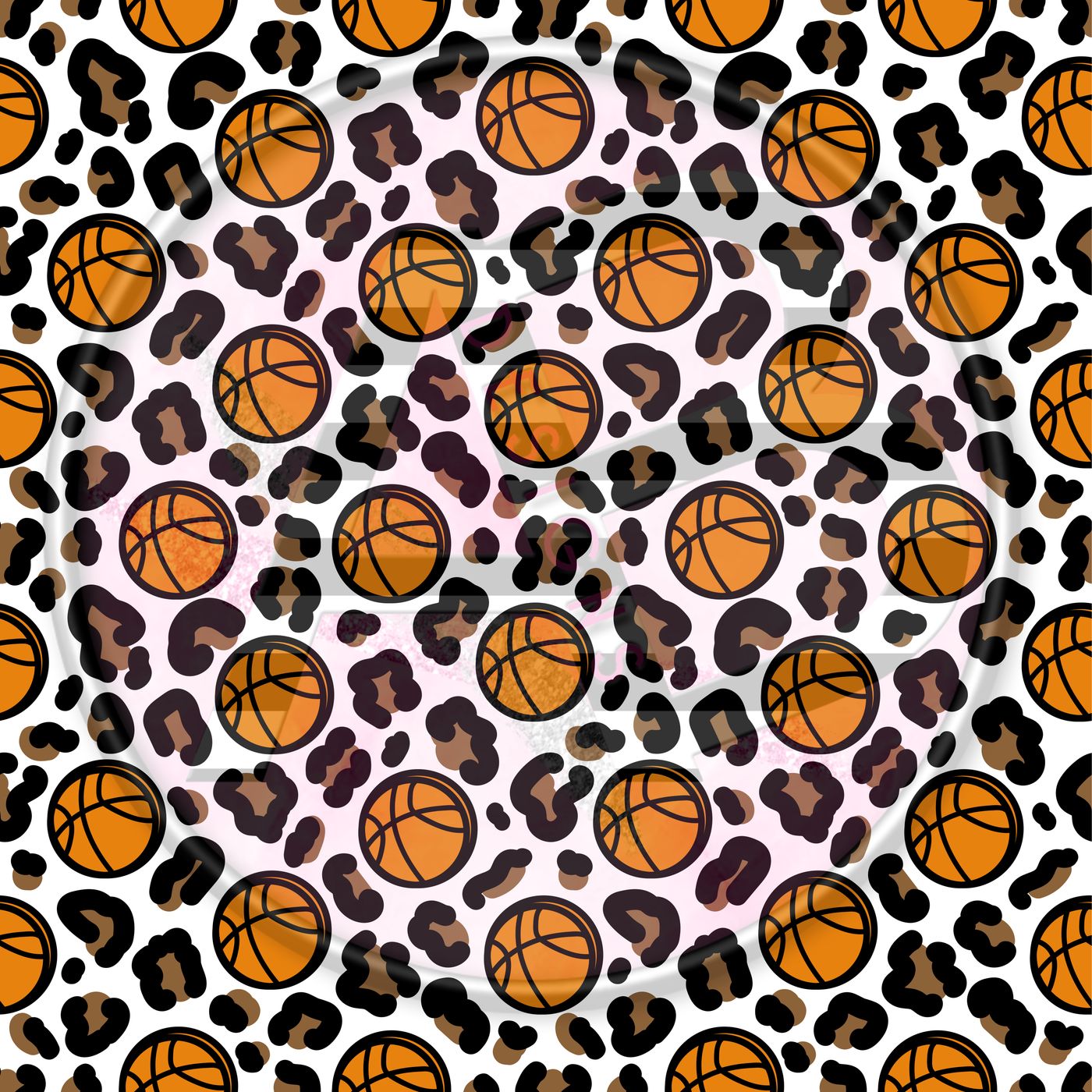Adhesive Patterned Vinyl - Basketball Cheetah