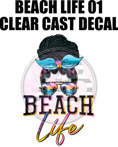 Beach Life 01 - Clear Cast Decal