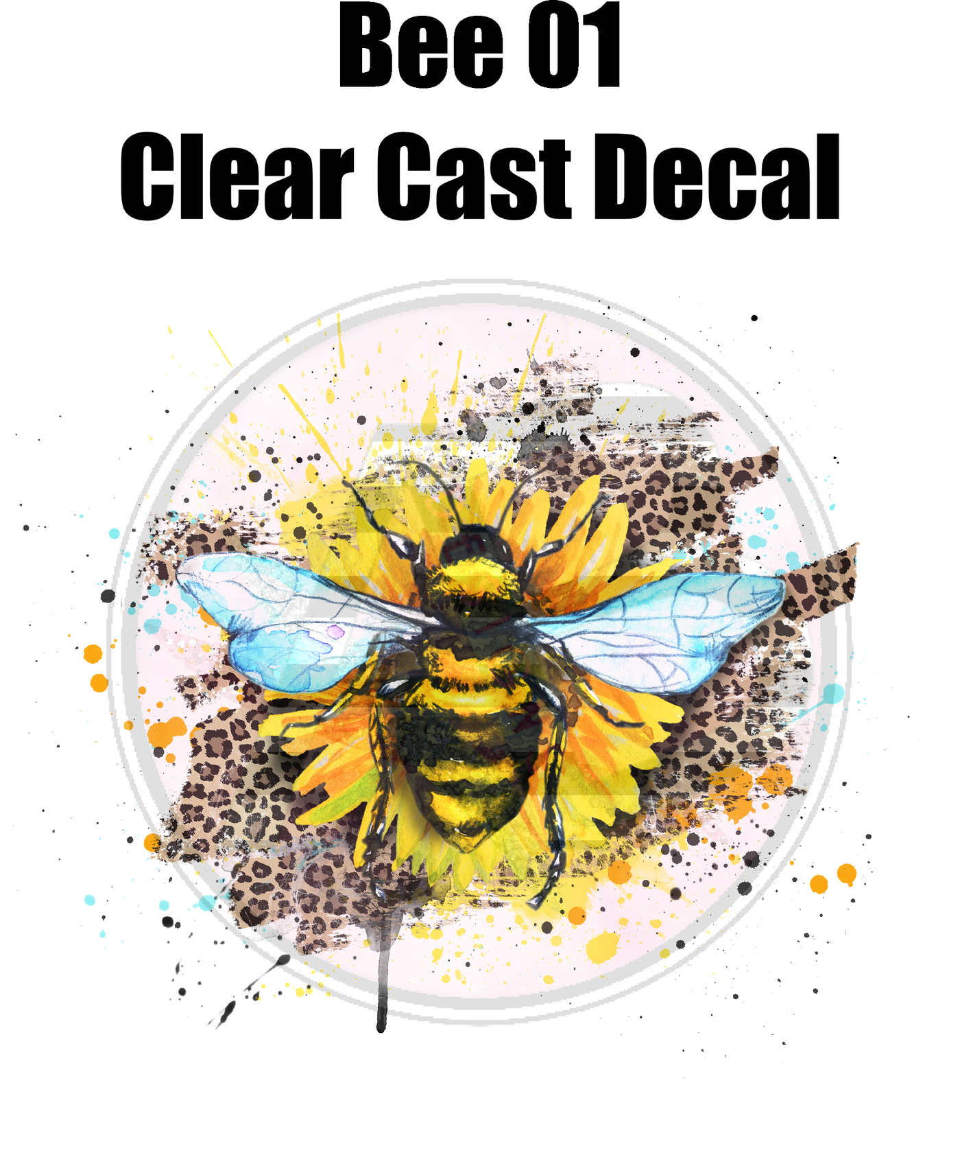 Bee 01 Clear Cast Decal