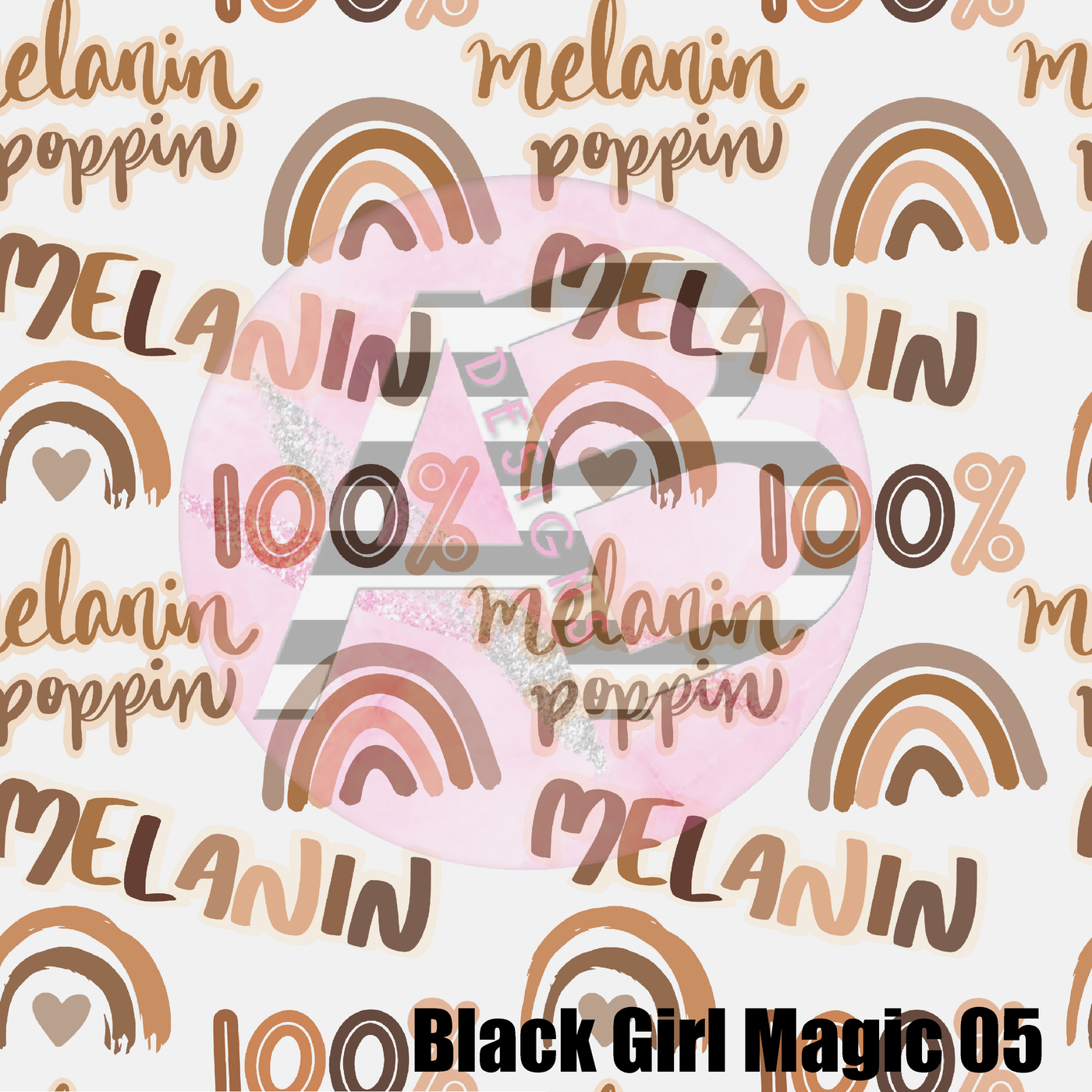 Adhesive Patterned Vinyl - Black Girl Magic 05