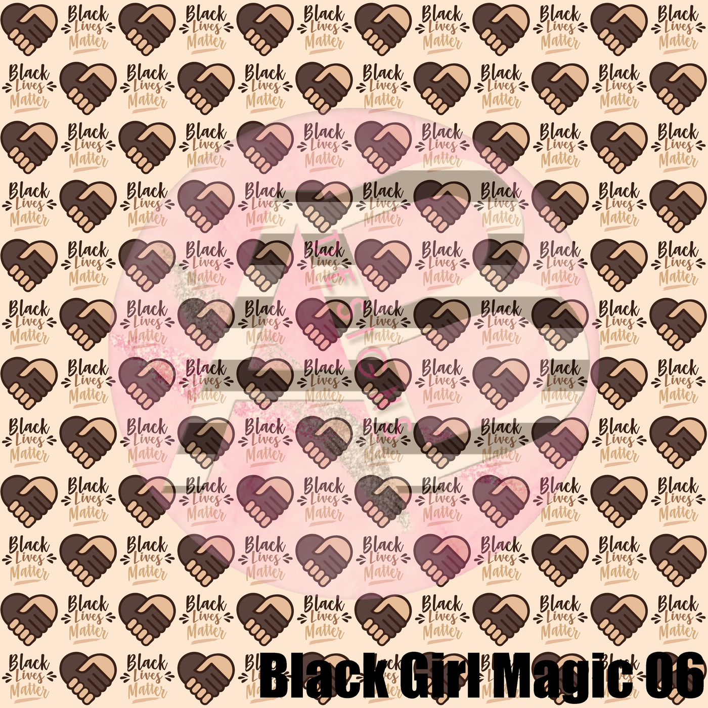 Adhesive Patterned Vinyl - Black Girl Magic 06