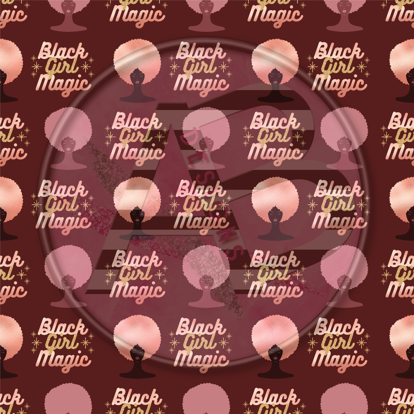 Adhesive Patterned Vinyl - Black Girl Magic 26