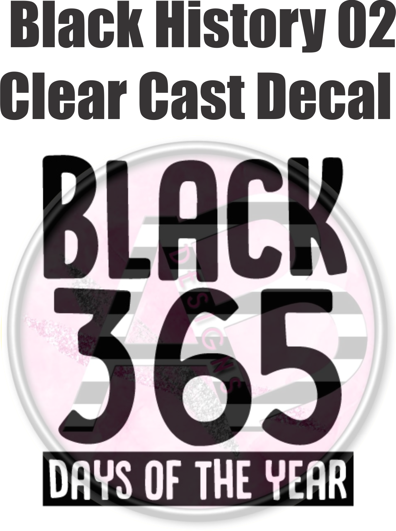 Black History 02 - Clear Cast Decal