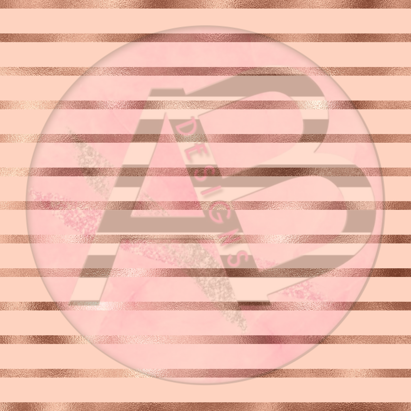 Adhesive Patterned Vinyl - Blush and Gold Floral 09