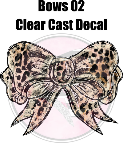 Bows 02 - Clear Cast Decal