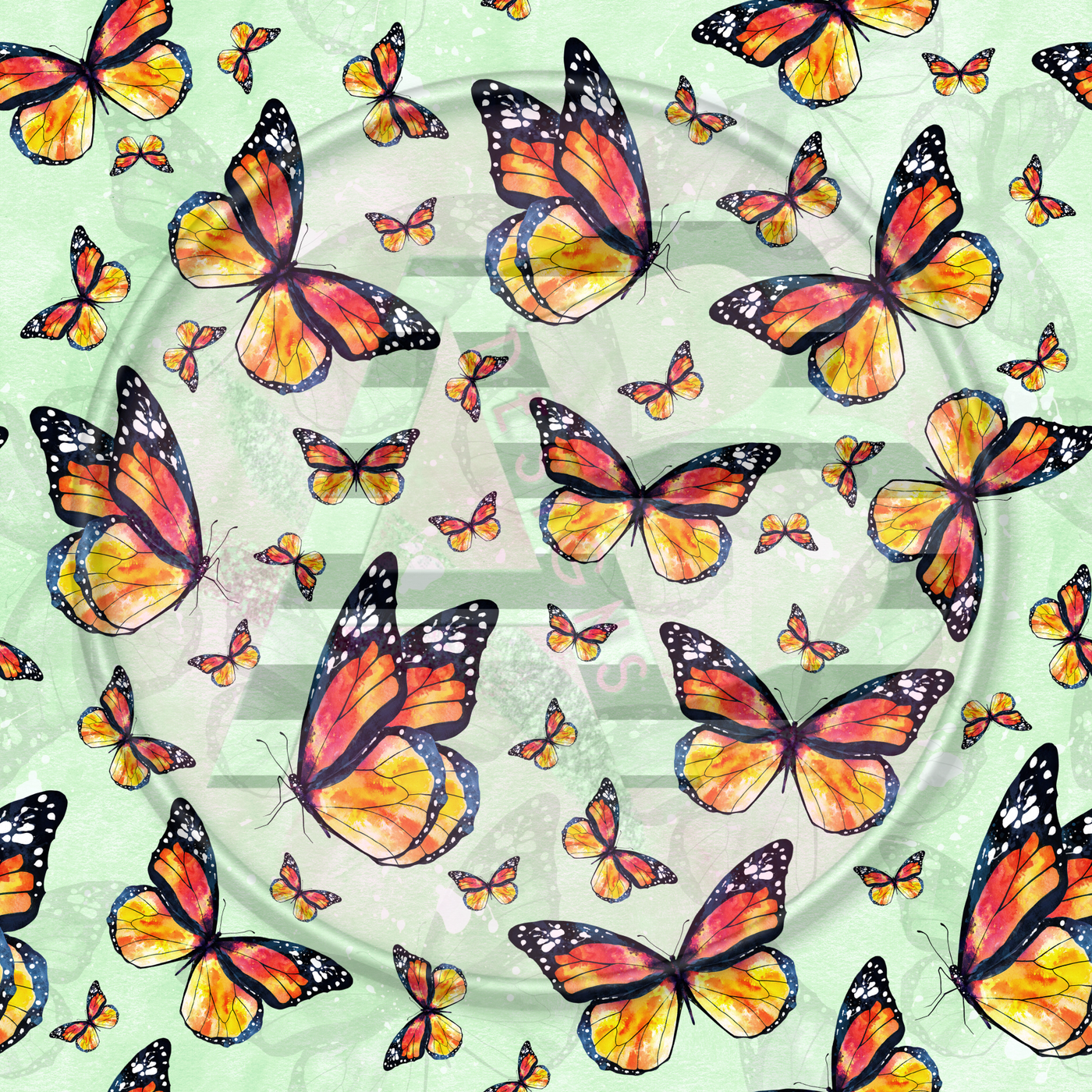 Adhesive Patterned Vinyl - Butterfly 06
